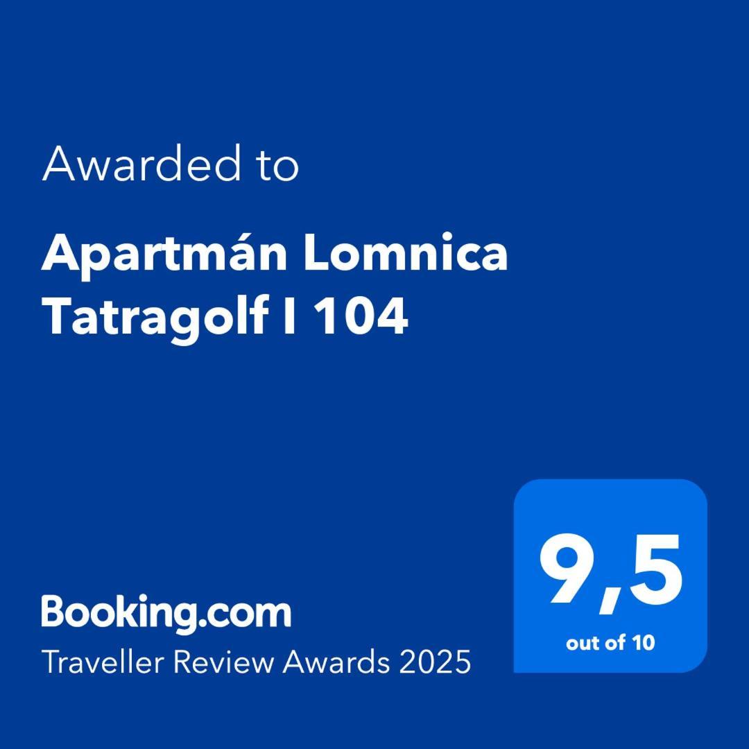 Apartman Lomnica Tatragolf I 104 Velka Lomnica Εξωτερικό φωτογραφία